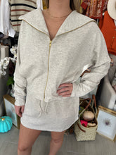 Load image into Gallery viewer, Ash Grey Scuba Zip Jacket + Skort Set