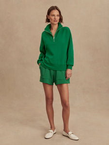 Varley Verdant Green Hawley Half Zip Sweat