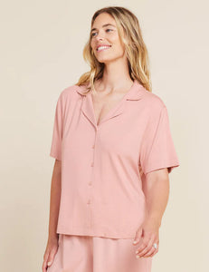 Boody Goodnight SS Sleep Shirt-Dusty Pink