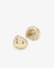 Load image into Gallery viewer, Melinda Maria Lil Norah Mixed Pavé Earrings-Gold/White