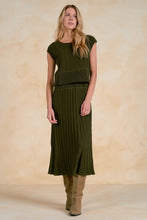 Load image into Gallery viewer, Olive Cap Slv Waist Band Dress
