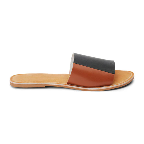 Beach Matisse Tan/Black Bonfire Slide Sandal