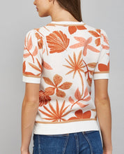 Load image into Gallery viewer, Cream Multi Leaf Print SS Sweater