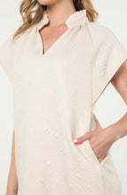 Load image into Gallery viewer, Cream SS Textured Dress