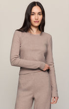 Load image into Gallery viewer, Z Supply Heather Ash Tucked in LS Tee