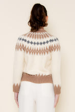 Load image into Gallery viewer, Cream Multi Print Knitted Cardigan