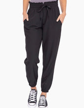 Load image into Gallery viewer, Mono B Black Cuffed HW Joggers