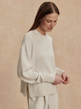 Load image into Gallery viewer, Varley Philippe Cropped Sweat- Ivory Marl