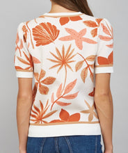 Load image into Gallery viewer, Cream Multi Leaf Print SS Sweater