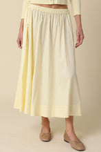Load image into Gallery viewer, Butter Yellow Gathered Maxi Skirt