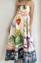 Load image into Gallery viewer, Printed Linen Blend Maxi Dress