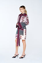 Load image into Gallery viewer, Maroon/Green Multi Print Engineer Belted Dress