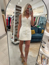 Load image into Gallery viewer, White Stretch Mini with Starfish Buttons