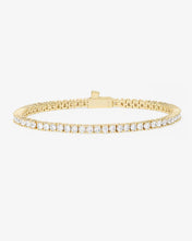 Load image into Gallery viewer, Melinda Maria Heiress Tennis Bracelet Gold/White