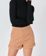 Load image into Gallery viewer, Tan Tailored Basic Shorts