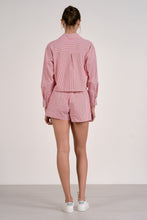 Load image into Gallery viewer, Red Striped Cropped Button Down w/ Shorts Set