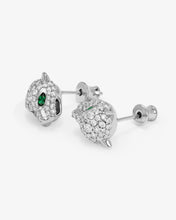 Load image into Gallery viewer, Melinda Maria Silver Jaguar Pave Studs