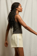 Load image into Gallery viewer, Perfect White Tee Vintage Black Cotton Binded Tank Top