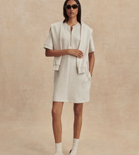 Load image into Gallery viewer, Varley Nori Zip Dress- Ivory Marl