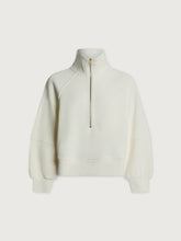 Load image into Gallery viewer, Varley Ivory Milano Half Zip Sweat
