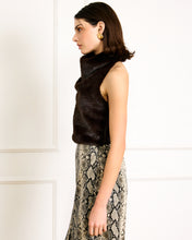 Load image into Gallery viewer, Dark Brown Faux Fur Top