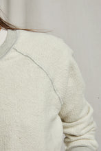 Load image into Gallery viewer, Perfect White Tee Ziggy Reverse Fleece LS Top Heather Grey