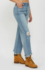 Hidden Med. Light 28” Ella HR Wide Straight Jean