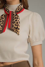 Load image into Gallery viewer, Ecru Puff Slv Sweater w/ Scarf