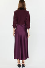 Load image into Gallery viewer, Maroon 3Q Slv Woven Mixed Media Dress
