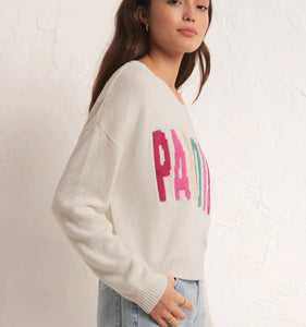Z Supply White Paradise Sweater