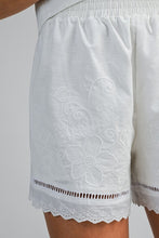 Load image into Gallery viewer, Off White Embroidery SS Top + Shorts Set