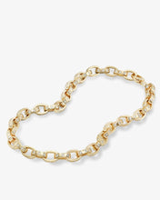Load image into Gallery viewer, Melinda Maria Ashley Chain Link Necklace 4mm Gold/White