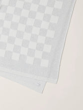 Load image into Gallery viewer, Barefoot Dreams CC Cotton Checkered Throw-Gray/Cream