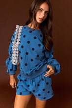 Load image into Gallery viewer, Blue Polka Dot Weekend Set