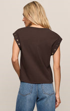 Load image into Gallery viewer, Z Supply Dk Chocolate Camino Grommet Top