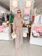 Load image into Gallery viewer, Ash Modal Soft Sweatshirt + Wide Pant Set