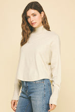 Load image into Gallery viewer, Button Detail LS Knit Sweater Oatmeal