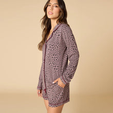 Load image into Gallery viewer, Softies Wild Driftwood Aria LS/ Shorts PJ Set