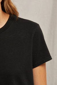 Crew Neck Baby Tee True Black