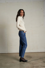 Load image into Gallery viewer, Perfect White Tee Cindy Sugar Recycled Cotton LS Turtleneck Top