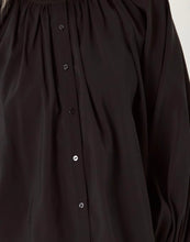 Load image into Gallery viewer, Black Shirring Detail LS Top