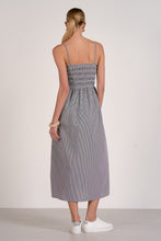 Load image into Gallery viewer, Black Seersucker Maxi Dress