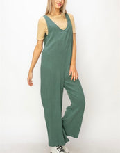 Load image into Gallery viewer, Gray Green Slvls Jumpsuit