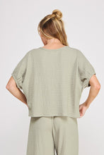 Load image into Gallery viewer, Sage Textured Knit Top + Pant Set