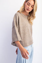 Load image into Gallery viewer, Mocha Crew Neck Oversized Sweater