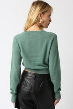 Load image into Gallery viewer, Green Cropped Sweater