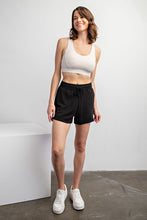 Load image into Gallery viewer, Black Modal V-Neck Slvls Top + Short Set