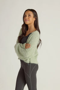 Faceplant Plush Bed Jacket Sage