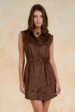 Load image into Gallery viewer, Chocolate Suede Slvls Dress
