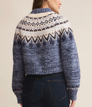 Load image into Gallery viewer, Z Supply Blue/Heather North Sea Fairisle Cardigan